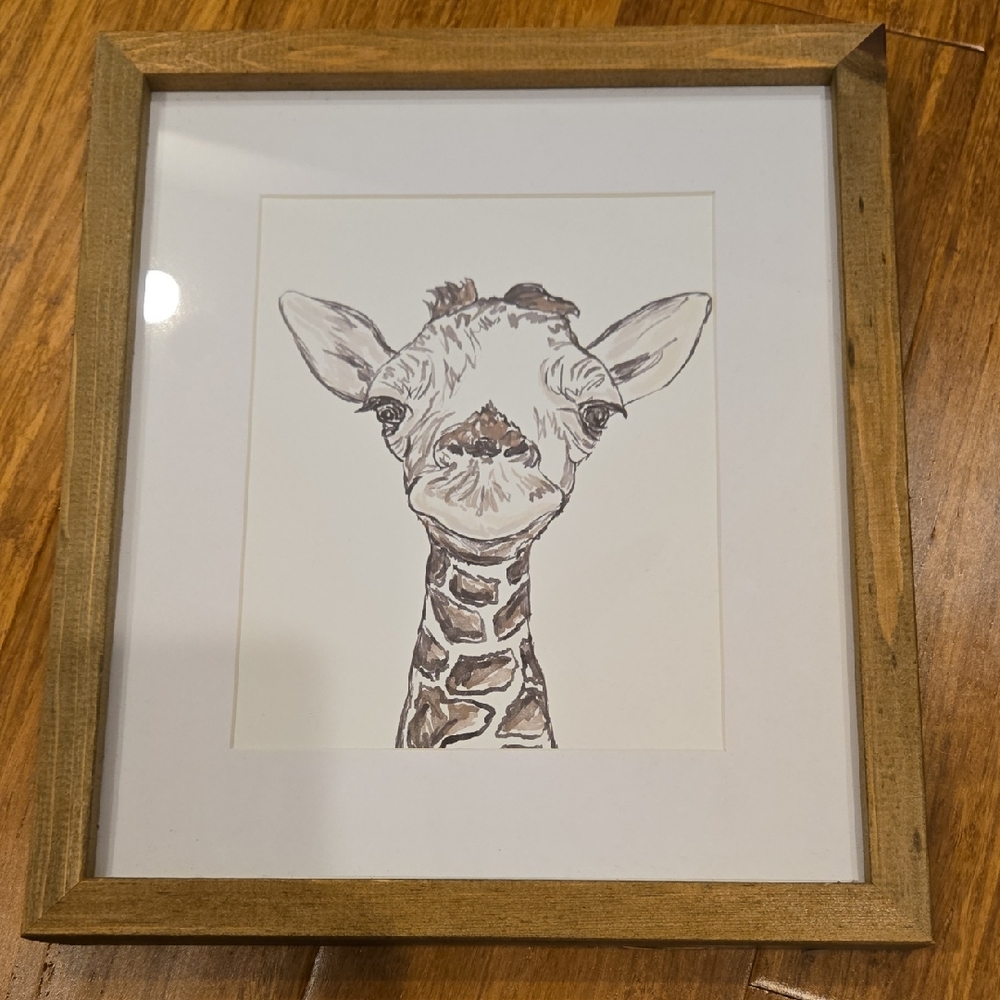 Giraffe Framed Wall Decor